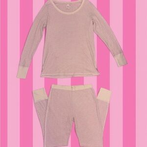 Victoria's Secret Pink Sparkle Striped Pajama Set